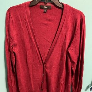 Woman’s Red Cardigan